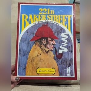 Vintage Sherlock Holmes 221B Baker Street Board Game For Detective Enthusiasts!